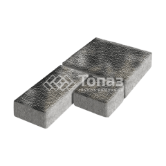 Тротуарная плитка Рубико, стоун с мраморной крошкой, 4 см