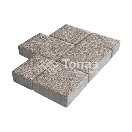 Тротуарная плитка Новый город, сахара с гранитной крошкой, 6 см