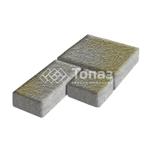 Тротуарная плитка Рубико, меланж с гранитной крошкой, 6 см