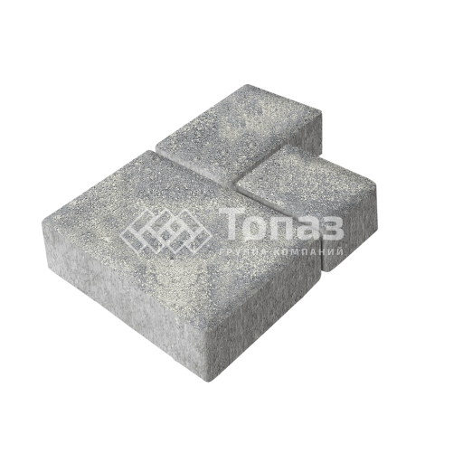 Тротуарная плитка Бергамо, аква, 6 см