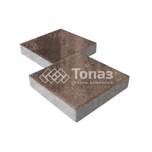 Тротуарная плитка Квадрат 400х400х60, яшма