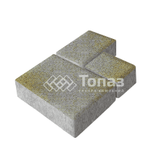 Тротуарная плитка Бергамо, меланж, 6 см