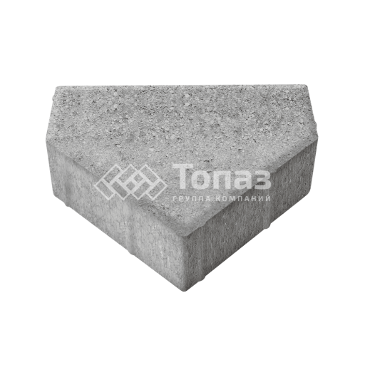 Тротуарная плитка Тиара, серо-белая, 6 см