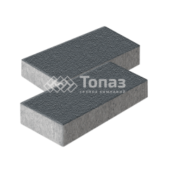 Тротуарная плитка 600х300х60, черная на камне