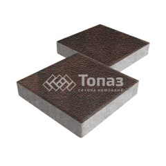 Тротуарная плитка Квадрат 500х500х70, клинкер на камне