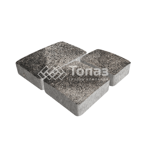 Тротуарная плитка Брук, агат коричневый на камне, 4 см