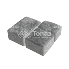 Тротуарная плитка Старый город, антрацит на камне, 4 см