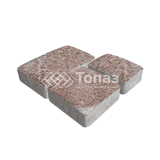 Тротуарная плитка Брук, хаски с гранитной крошкой, 4 см