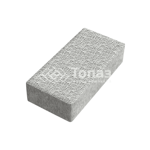 Тротуарная плитка 200х100х40, белая с мраморной крошкой