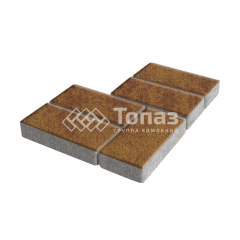 Тротуарная плитка Брусчатка, листопад, 4 см