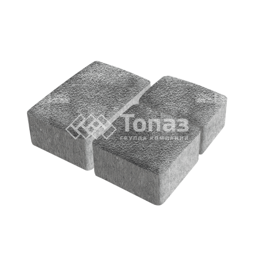 Тротуарная плитка Старый город, антрацит на камне, 6 см