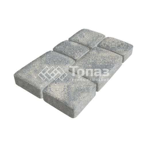 Тротуарная плитка Брук, аква, 4 см