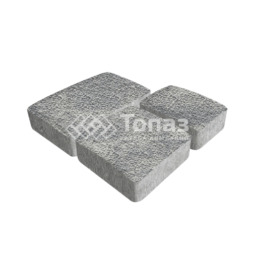 Тротуарная плитка Брук, аква с гранитной крошкой, 6 см