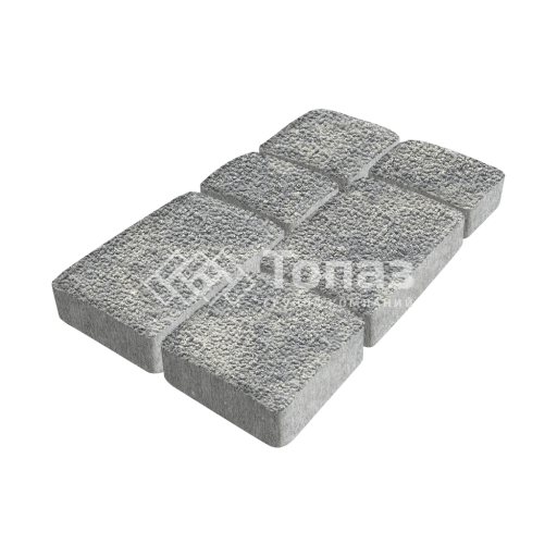 Тротуарная плитка Брук, аква с гранитной крошкой, 6 см