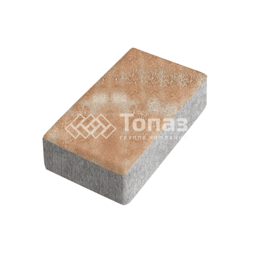 Тротуарная плитка Брусчатка, сансет, 10 см