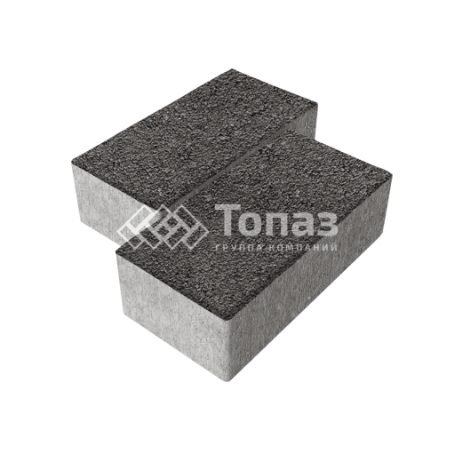 Тротуарная плитка 240х120х70, джафар черный на камне