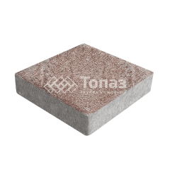 Тротуарная плитка Квадрат 200х200х40, хаски на камне