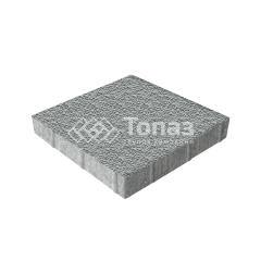 Тротуарная плитка Квадрат 400х400х60, серая с мраморной крошкой