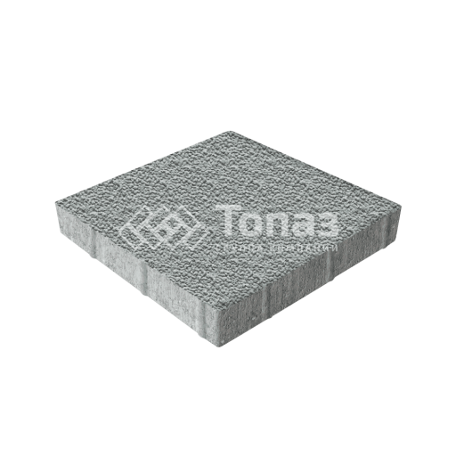 Тротуарная плитка Квадрат 400х400х60, серая с мраморной крошкой