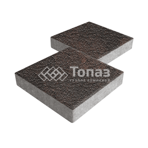 Тротуарная плитка Квадрат 300х300х60, кармен с гранитной крошкой