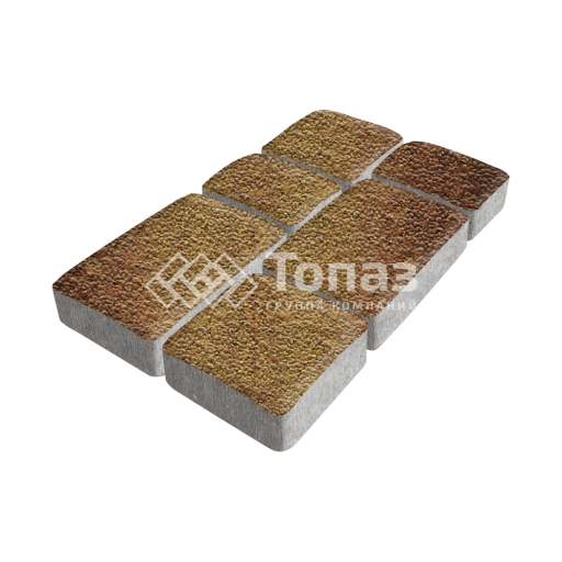 Тротуарная плитка Брук, каир с гранитной крошкой, 6 см