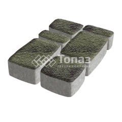 Тротуарная плитка Классико, янтарь с мраморной крошкой, 6 см