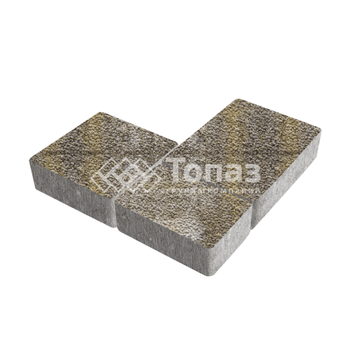 Тротуарная плитка Новый город, степь с гранитной крошкой, 6 см