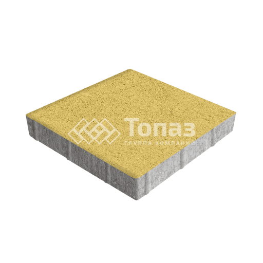Тротуарная плитка Квадрат 500х500х70, желтая