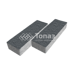 Тротуарная плитка 300х100х60, черная с гранитной крошкой