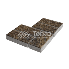 Тротуарная плитка Брусчатка, арабская ночь с мраморной крошкой, 4 см