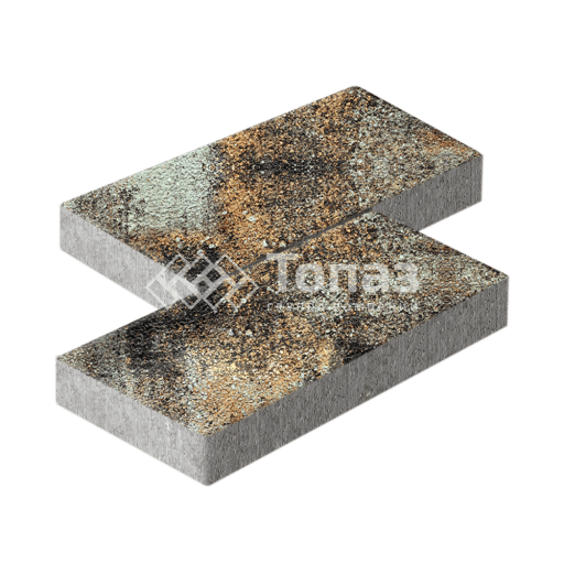 Тротуарная плитка 500х250х60, агат кофейный на камне