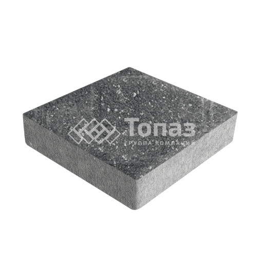 Тротуарная плитка Квадрат 200х200х40, аляска черная