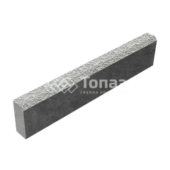 Камень бортовой БР 100.20.8, белый с мраморной крошкой