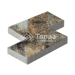 Тротуарная плитка 500х250х60, агат кофейный с гранитной крошкой