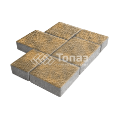 Тротуарная плитка Новый город, гончар с гранитной крошкой, 8 см