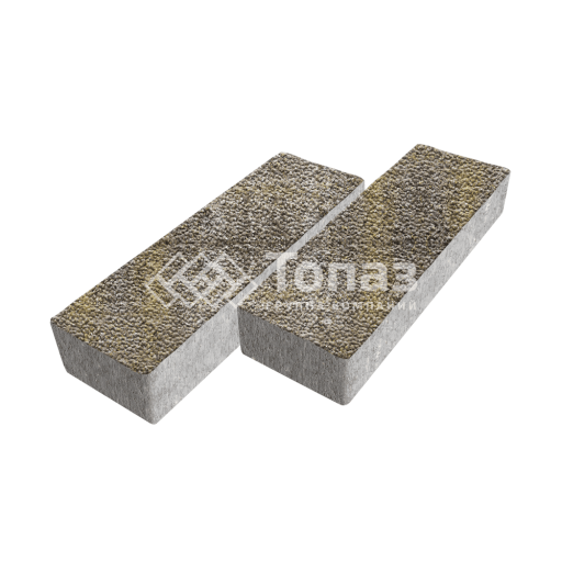 Тротуарная плитка 300х100х60, степь с мраморной крошкой