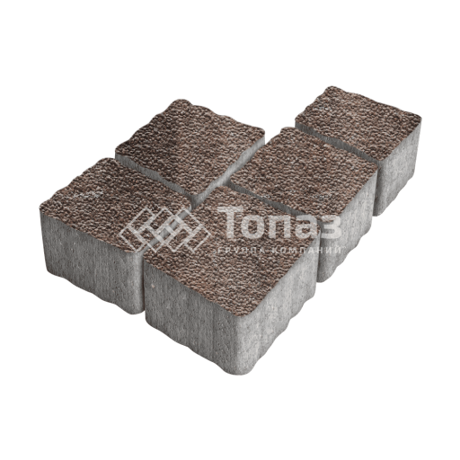 Тротуарная плитка Антик, яшма с мраморной крошкой, 4 см