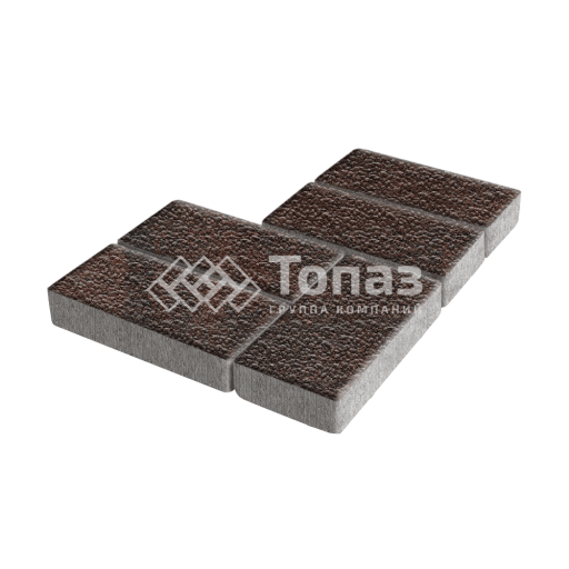 Тротуарная плитка Брусчатка, клинкер с гранитной крошкой, 8 см