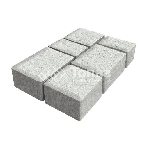 Тротуарная плитка Лэндхаус, белая, 6 см