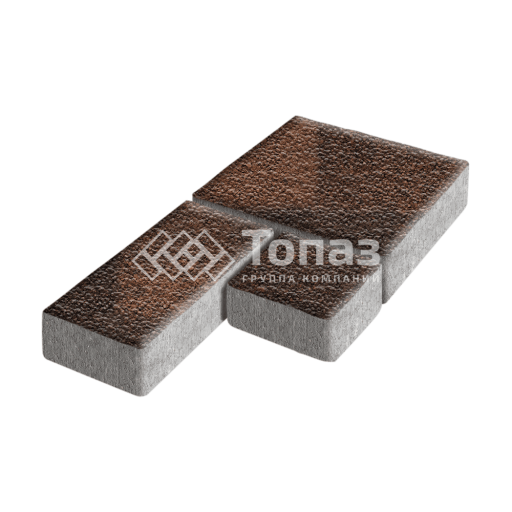 Тротуарная плитка Рубико, сорренто с гранитной крошкой, 6 см