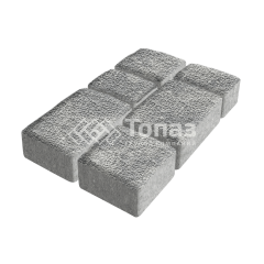 Тротуарная плитка Старый город, аква с гранитной крошкой, 6 см