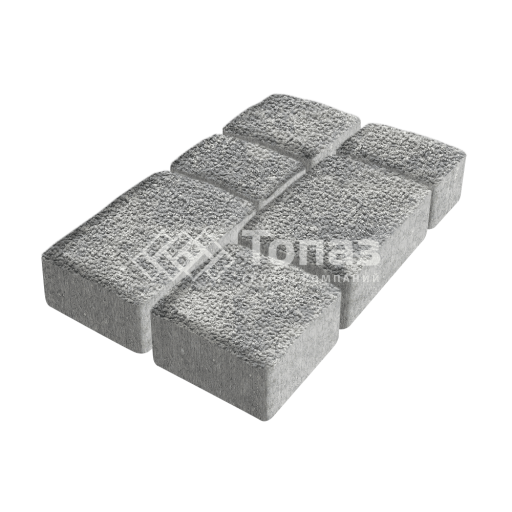 Тротуарная плитка Старый город, аква с гранитной крошкой, 6 см