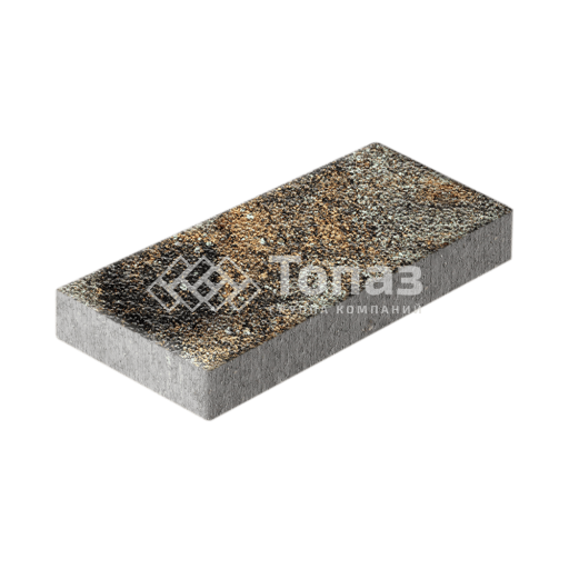 Тротуарная плитка 500х250х60, агат кофейный с мраморной крошкой