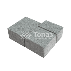 Тротуарная плитка Лэндхаус, серая на камне, 4 см