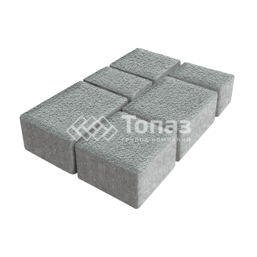 Тротуарная плитка Лэндхаус, серая на камне, 4 см