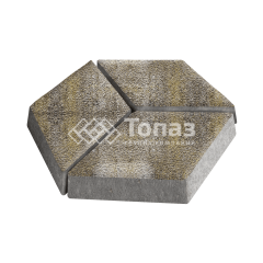 Тротуарная плитка Ромб, степь на камне, 6 см