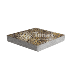 Тротуарная плитка Ромб, агат желтый, 6 см