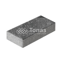 Тротуарная плитка 600х300х60, аляска черная на камне