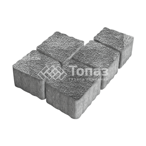 Тротуарная плитка Антик, антрацит с гранитной крошкой, 4 см