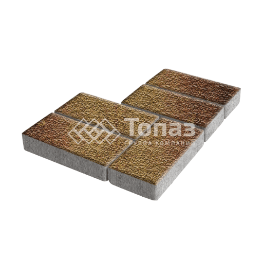 Тротуарная плитка Брусчатка, каир с мраморной крошкой, 4 см